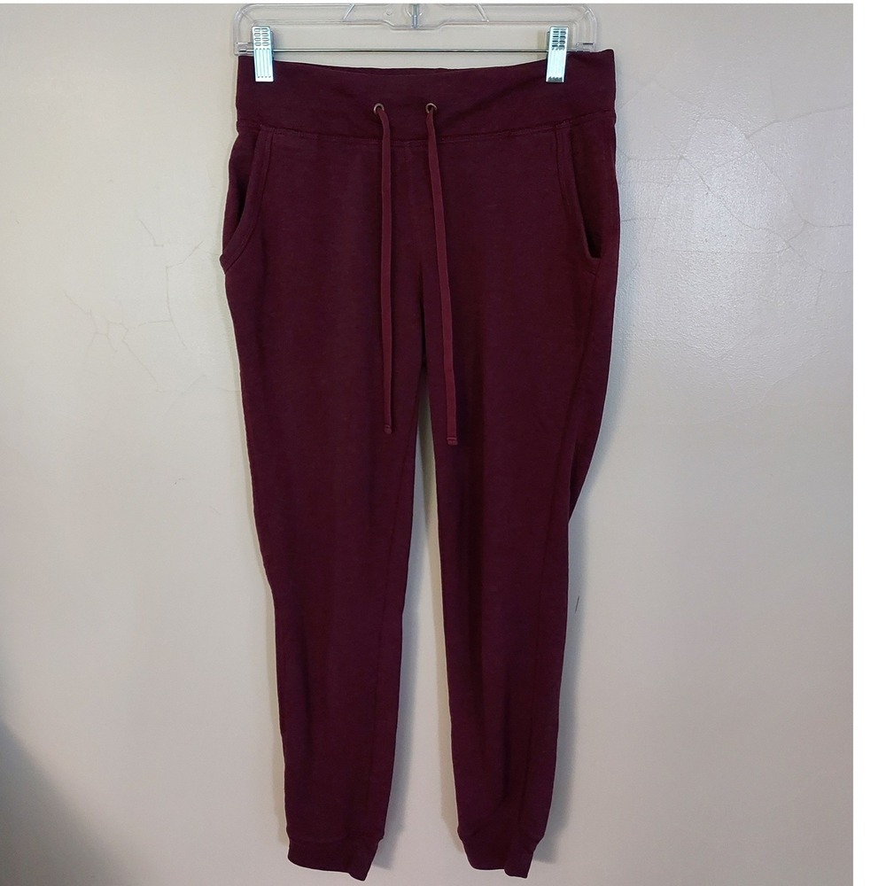 Old Navy Womens Small Burgundy Jogger Sweatpants Loungewear